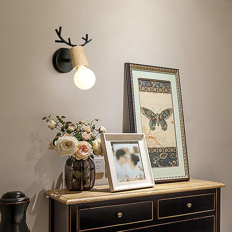 Modern Style Geometric Wall Mounted Lamps Metal 1 Light Wall Light Sconces