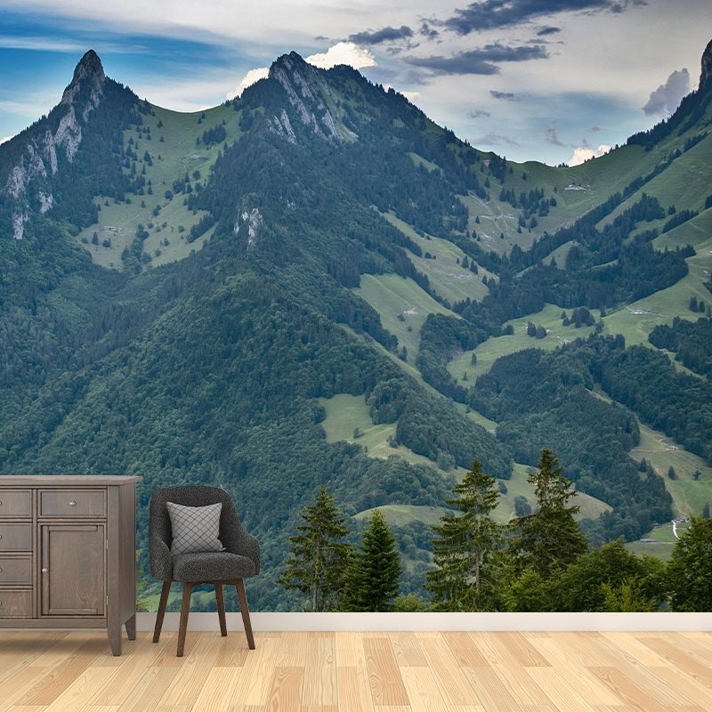 Mountain Forest Landscapes Customized Mural Eco-friendly Wallpaper for Home