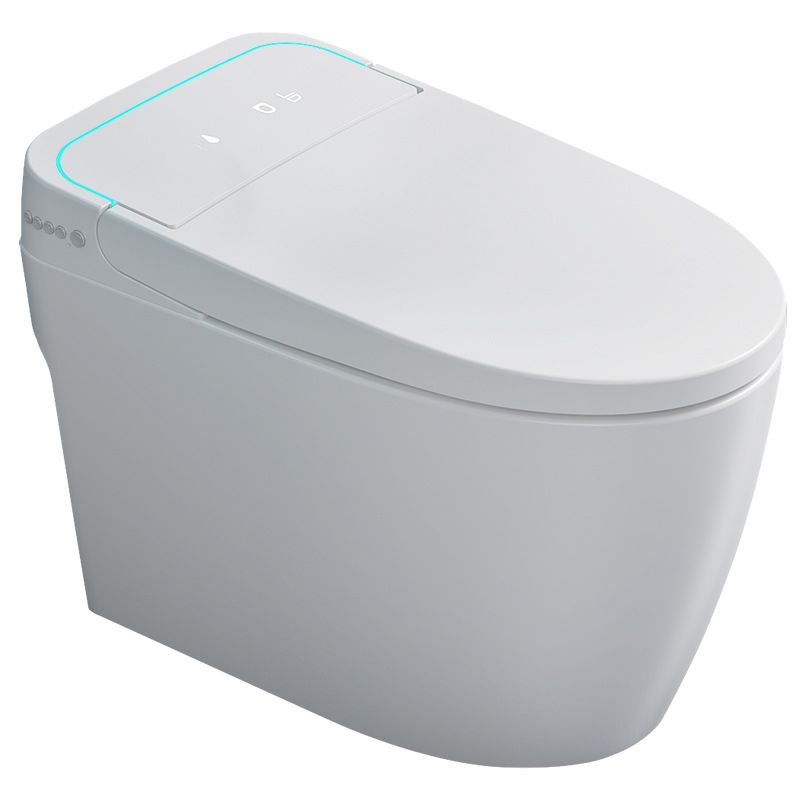 Modern Concealed Tank Toilet Skirted ABS Floor Mount Flush Toilet with Seat
