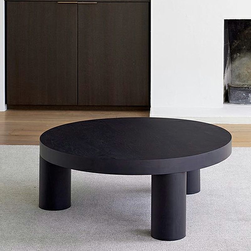 Scandinavian Wooden Round Coffee Cocktail Table 3 Legs Coffee Table