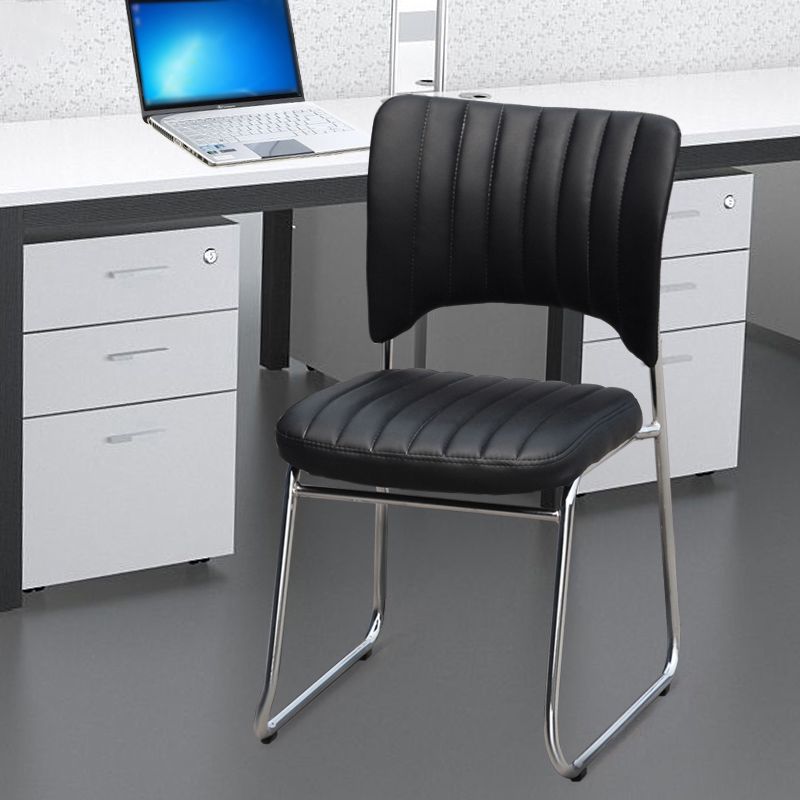 Modern Style Task Chair Mid-Back Ergonomic Armless Office Chair