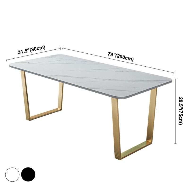 Metall traditioneller Luxus -Rechtecktisch gesinterte Steintisch mit Schlitten
