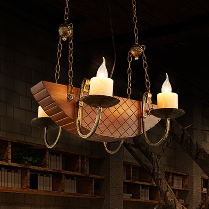 4 lampadine candele lampadario leggero tradizionale bosco nero appuntamento appiccicoso per sala da pranzo