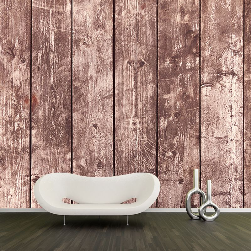 Wood Grain Industrial Style Wall Covering for Home Decor, Stain Resistant