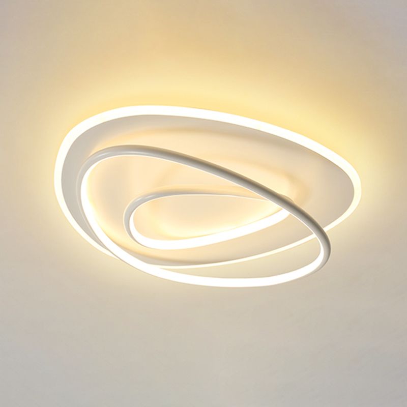Lampe encastrée moderne à 3 têtes, abat-jour en Silicone, plafonnier LED pour chambre à coucher