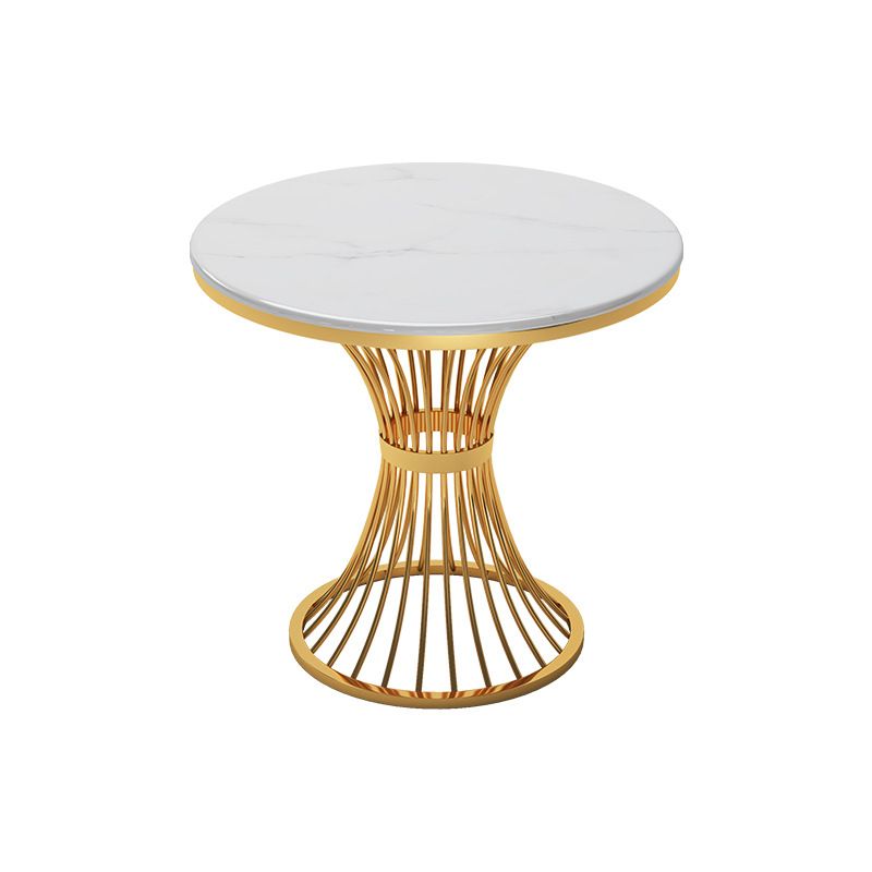 Glam White Sintered Stone Dining Table Set 1/2/3/4/5 Pieces Dining Set for Home Use