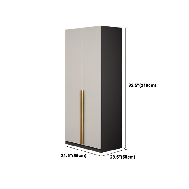 Contemporary Style Wardrobe Armoire Engineered Wood Wardrobe Cabinet for Bedroom