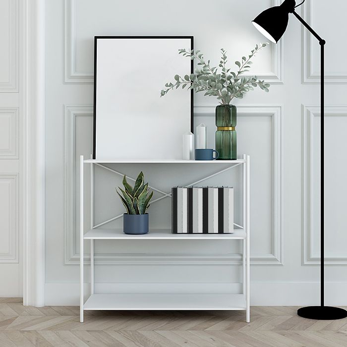 Contemporary Rectangle Accent Table Antique Finish Console Sofa Table