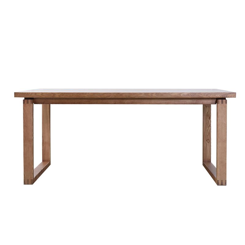 Modern Pine Solid Wood Dining Table Sled Base Dining Table in Natural