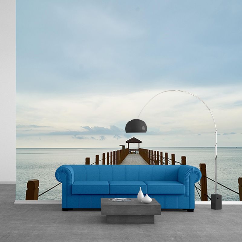 Building Scene Space Extension Mural Industrial Mildew Resistant Decorative Wall Covering