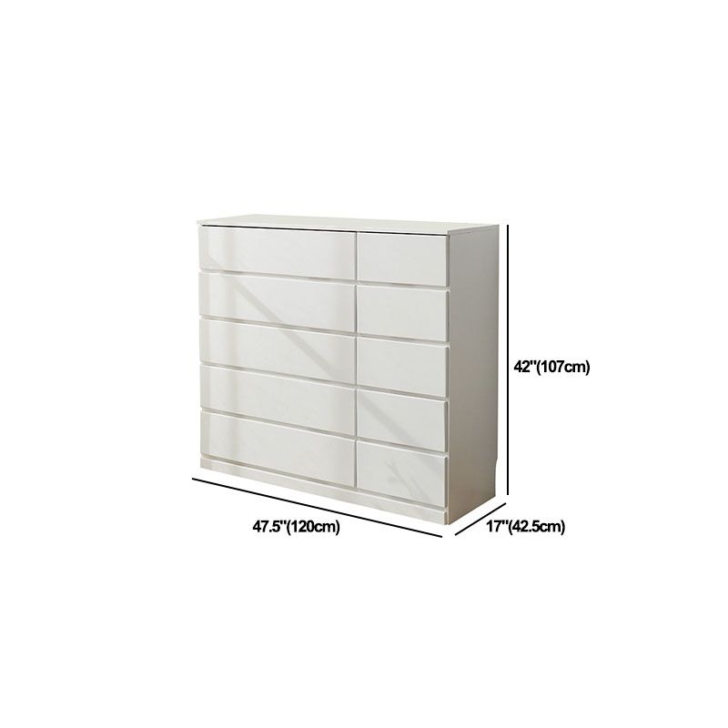 Multi Drawers Wooden Storage Chest Modern Style Storage Chest Dresser for Bedroom