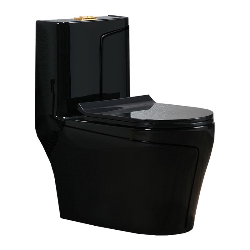 Modern Siphon Jet Toilet Bowl Floor Mount Flush Toilet with Seat