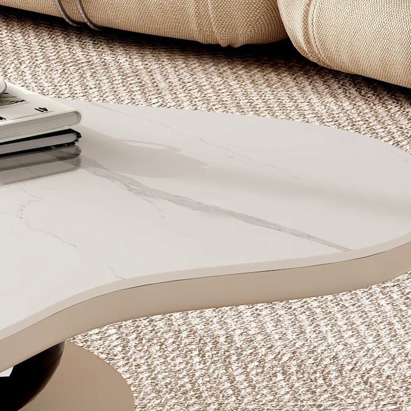 Modern Coffee Table Free Form Single Coffee Table with Storage Drawer
