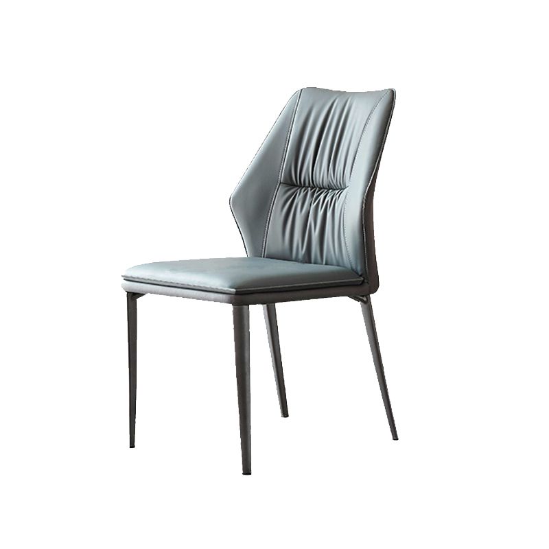 Faux Leather Kitchen Dining Chairs Contemporary Wingback Side Chairs