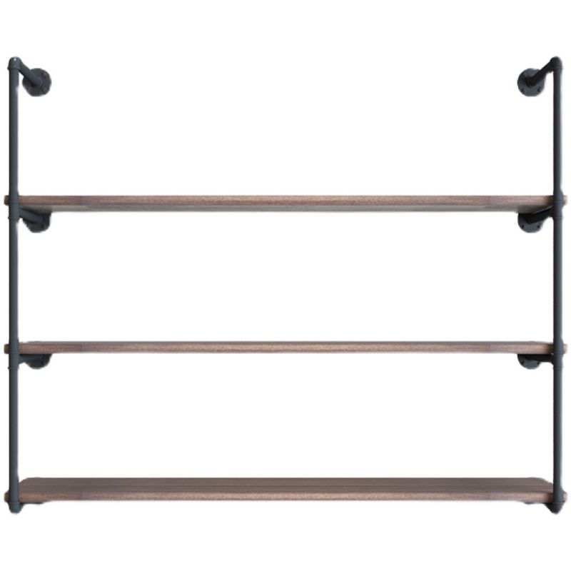 11.81"W Bookshelf Wall Mounted Industrial Style Bookcase for Home Office