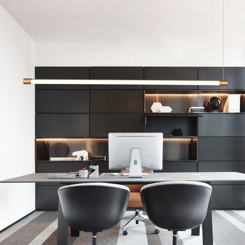 Linear Island Lighting Island Light Fixture Modern Pendant Light Acrylic