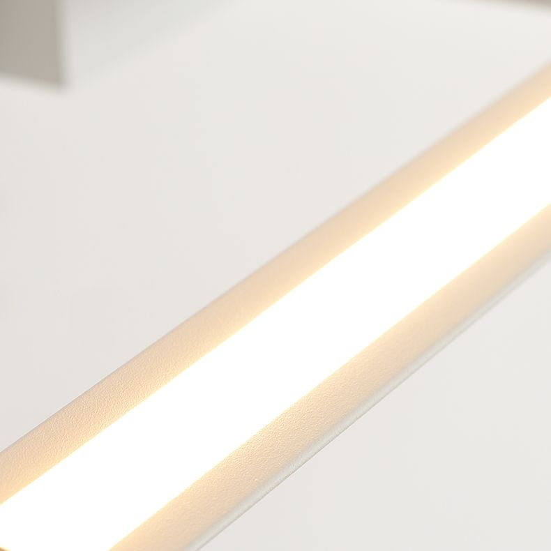 Metal linear Shade Swing Arm Wall Lights Modern 1 Head Wall Mount Fixture in White
