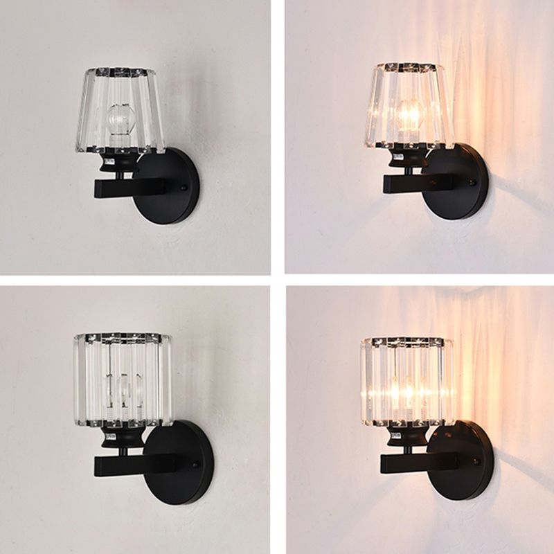 Crystal Wall Lights Modern Style 1 Light Wall Sconce for Bedroom