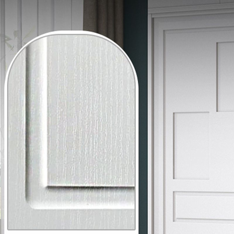 Modern Freestanding Wardrobe Armoire, 2-door Manufatured Armoire with Shelves in White