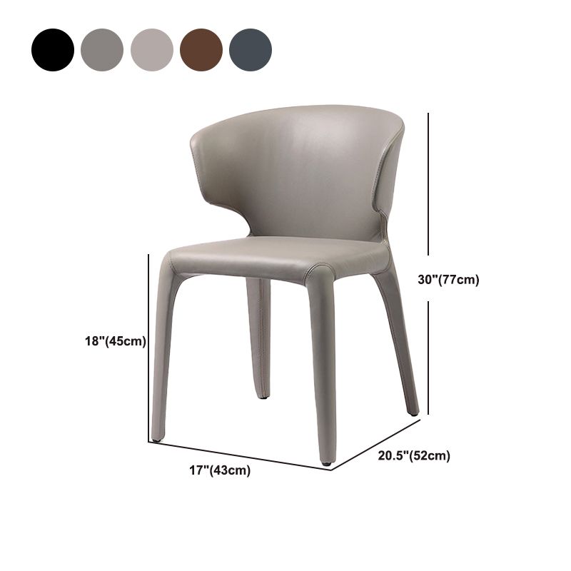 Faux Leather Dining Accent Chair Wingback Arm Chair for Home