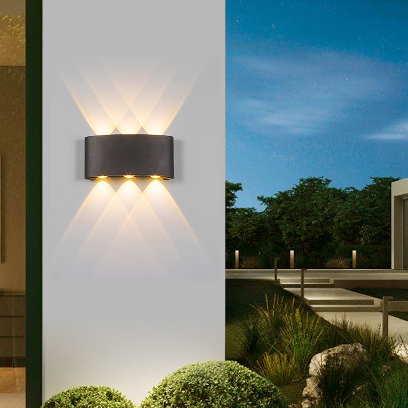 Multi Lights Wall Mount Light LED Wall Light with Metal Shade for Outdoor
