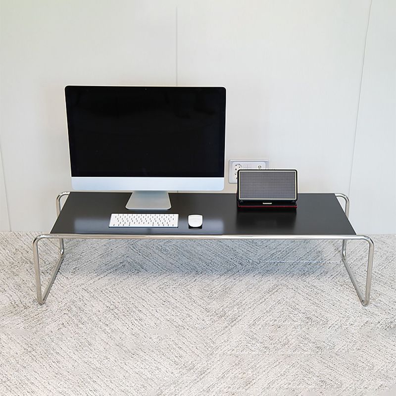 Modern Sled Wooden Coffee Table Rectangular Top Shape Cocktail Table