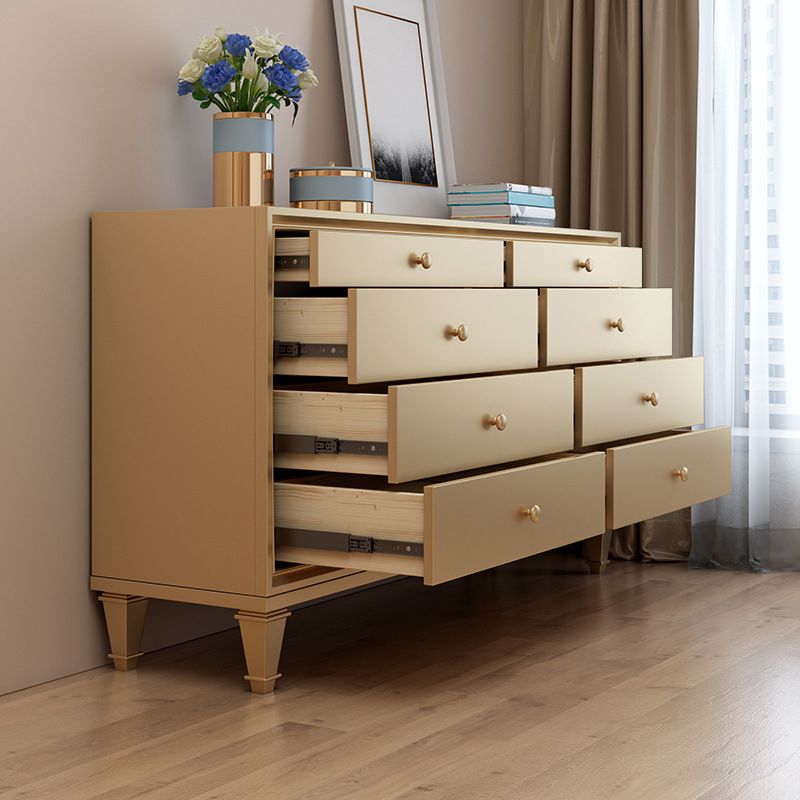 Glam Storage Chest 8 Drawers Storage Chest Dresser for Bedroom
