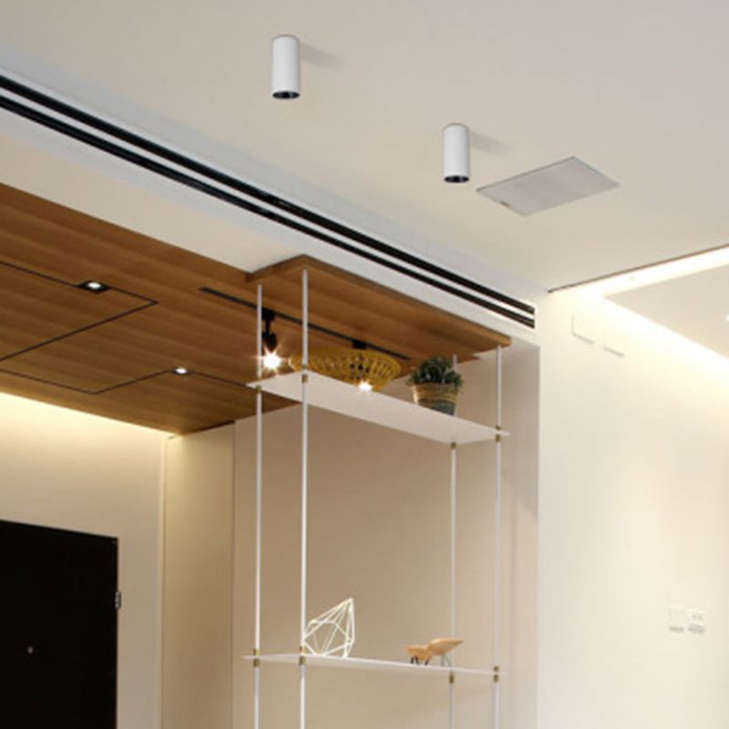 Minimalisme Aluminium LED-inbouwlamp Cilinderplafond Inbouwmontage