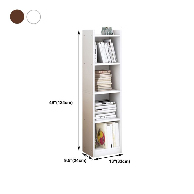 Closed Wooden Bookshelf Modern Minimalist Home Corner Bookcase