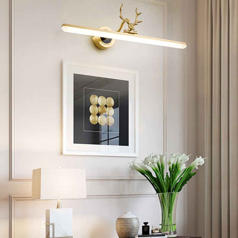 Metall lineare Schattenwandleuchten moderne 1 Kopfwandhalterung in Schwarz