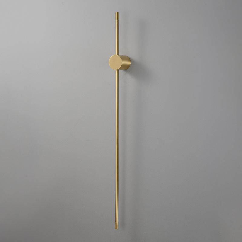 Sitting Room Modernist Wall Sconce Gold Linear LED Simple Wall Mounted Light