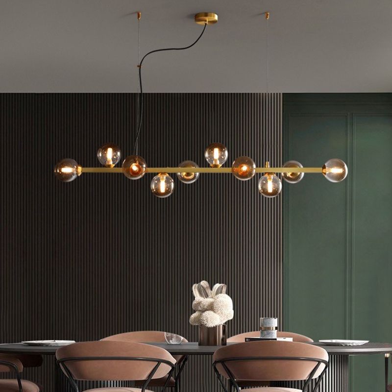 Contemporary Island Light Glass Hanging Light for Dining Room