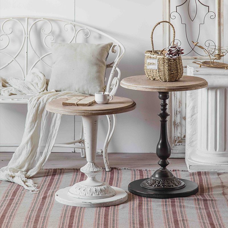 French Country Distressed Wood Coffee Table Set for Living Room