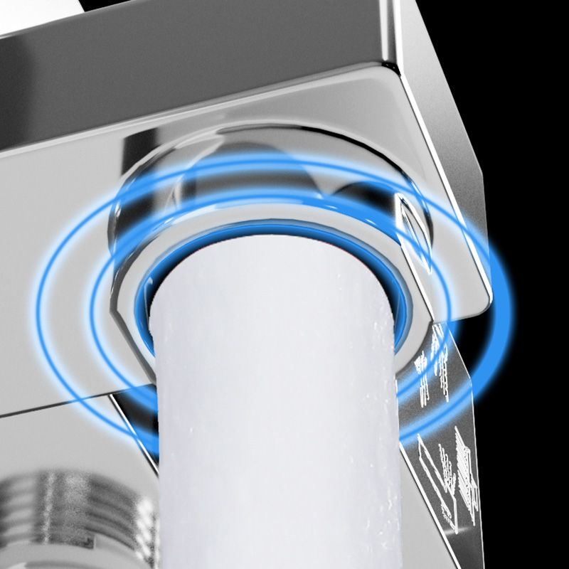 Wall Mounted Rectangle Shower System Spot Resist Copper Modern Style Shower System