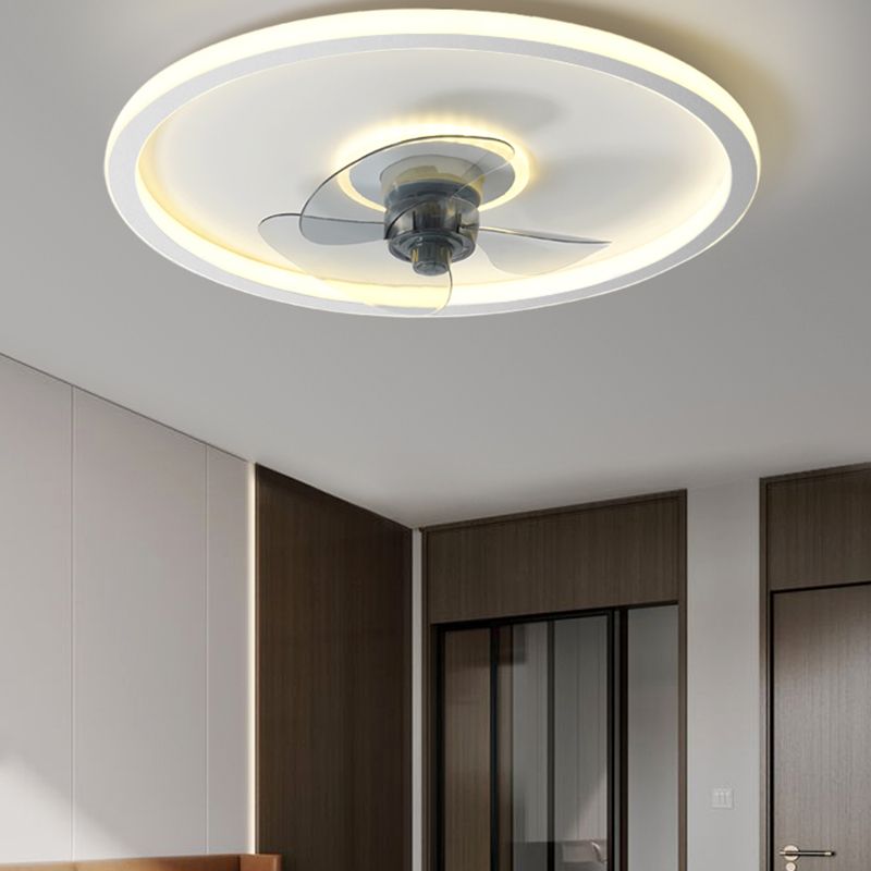 2 Light Ceiling Fan Lighting Modern Style Metal Ceiling Fan Light for Bedroom