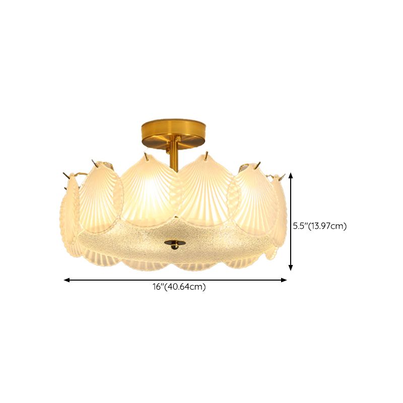 Nordic Ceiling Light Creative Glass Flush Mount Ceiling Light Fixture for Bedroom