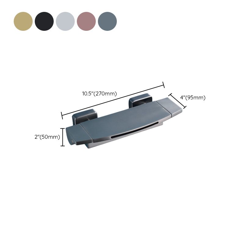 Wall Mounted Metal Tub Filler Low Arc Waterfall Bathroom Faucet