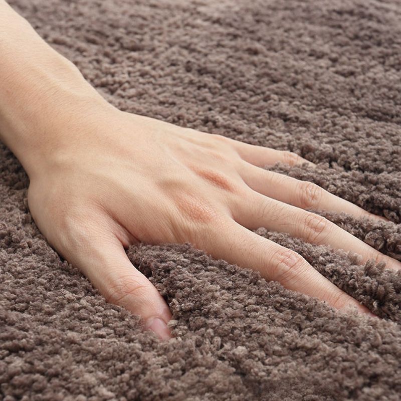Trendy Solid Color Rug Multicolor Synthetics Area Carpet Non-Slip Backing Stain-Resistant Indoor Rug for Room