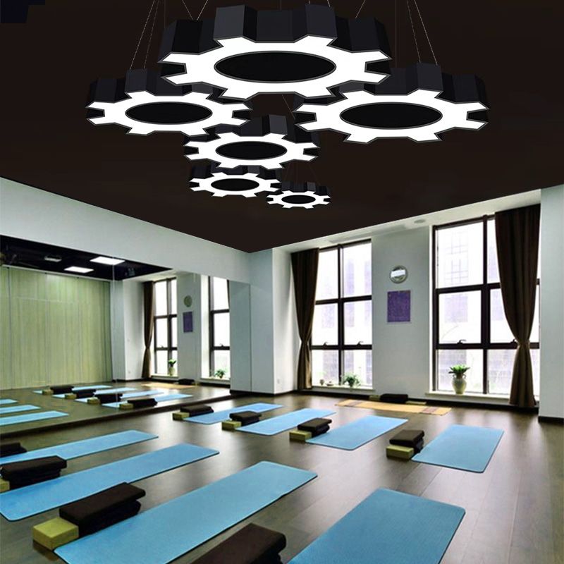 Contemporary Gear Hanging Light Simple Pendant Lighting Fixture for Office