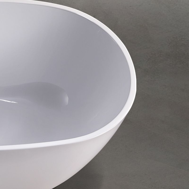 Oval Freestanding Bath Tub Modern Acrylic Bathtub for Bathroom
