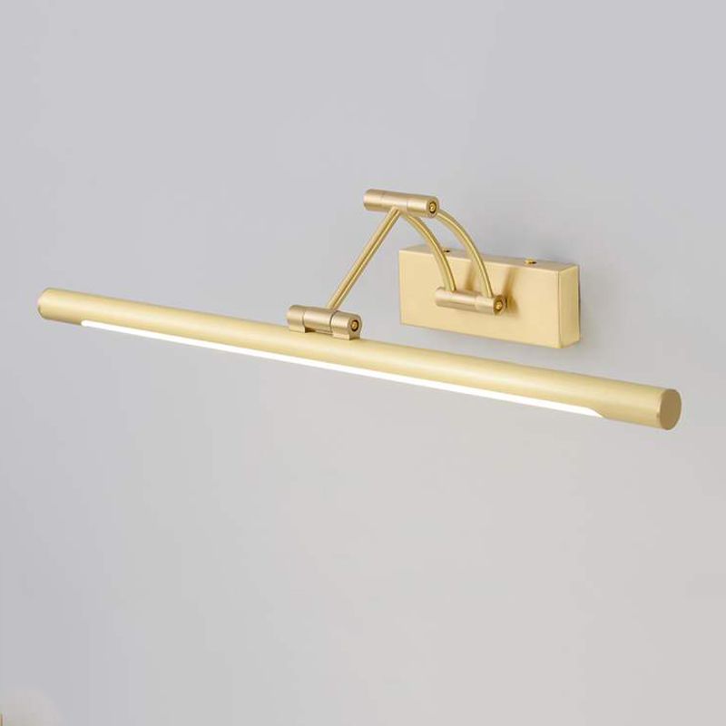 Metal Linear Shape Wall Sconce Modern Style 1 Light Mirror Wall Mount Light