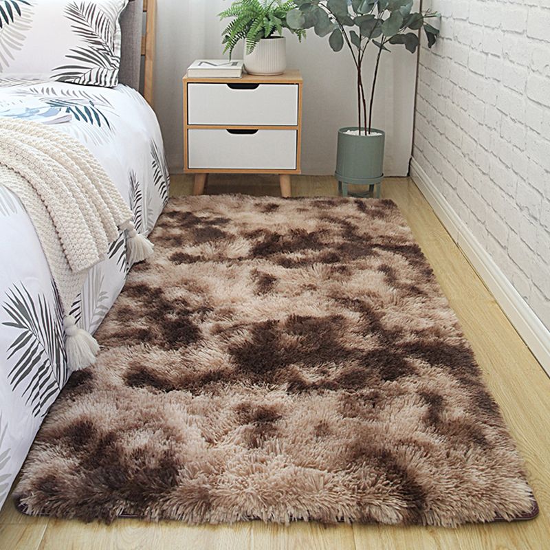 Weicher mehrfarbiger Rug-Rug-Synthetik Nordic Style Teppich Anti-Schlupftier-Friend-freundlicher Maschinenwaschableie für Schlafzimmer