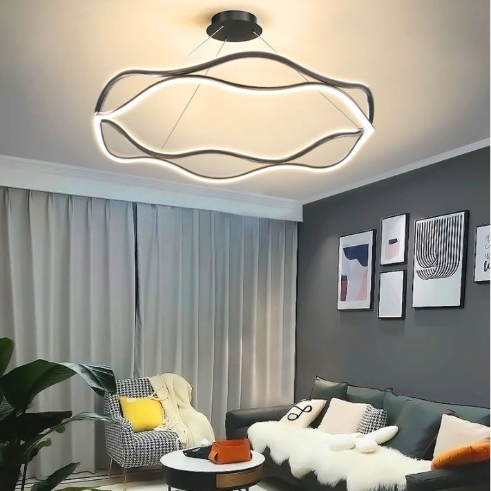 Weaving Wohnzimmer Kronleuchter Lampe Metall Einfachheitstil Kronleuchter Beleuchtung