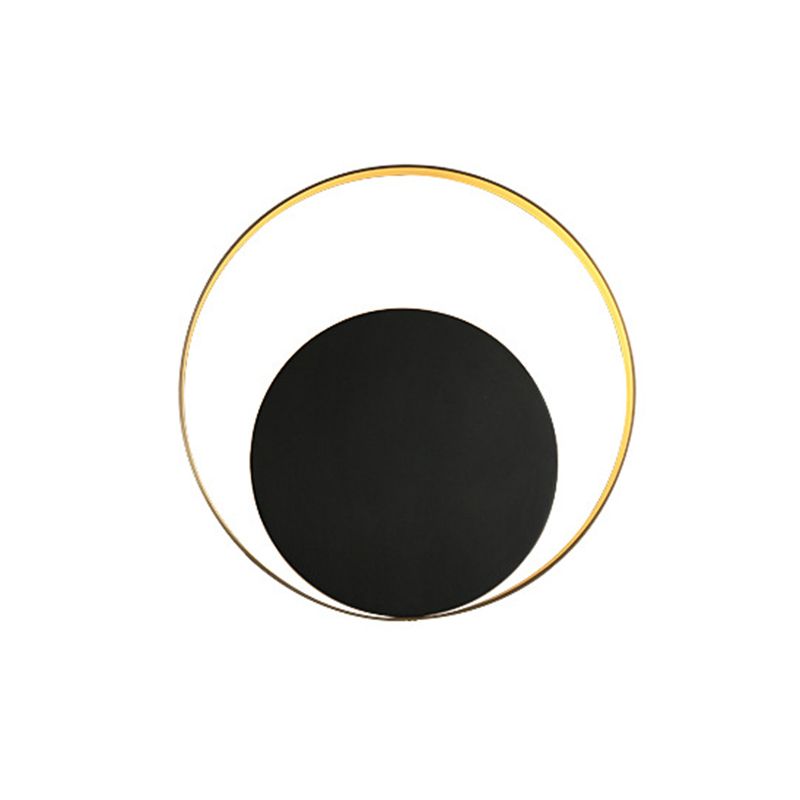 Circle Wall Mounted Lamp Postmodern Simplicity Metal Wall Mount Lamp for Living Room