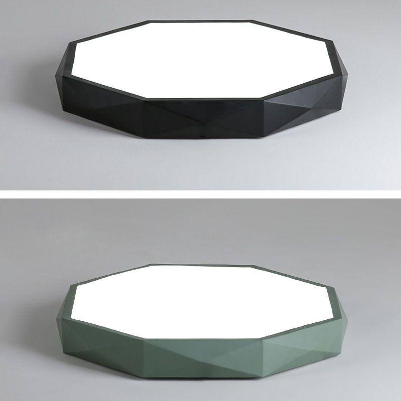 Plafonnier LED en métal pour chambre d'enfant, moderne et géométrique, Macaron