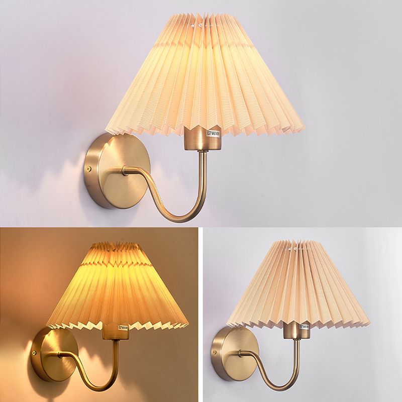 Modern Cone Wall Lamps Metal 1 Light Wall Light Fixtures for Bedroom