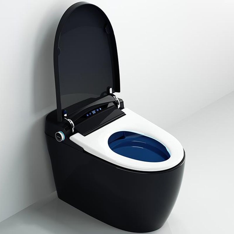 Contemporary Siphon Jet Flush Toilet Heated Seat Included Toilet Bowl for Bathroom