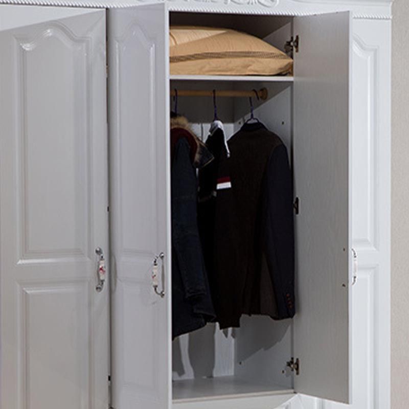 Manufactured Wood White Storage Cabinet French Country Cabinet with Drawers