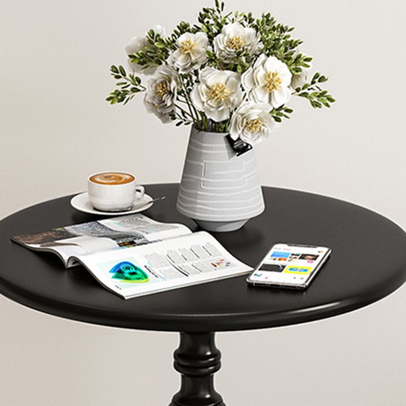 16" Wide Glam Corner Table Round Pedestal Metal Accent Side Table