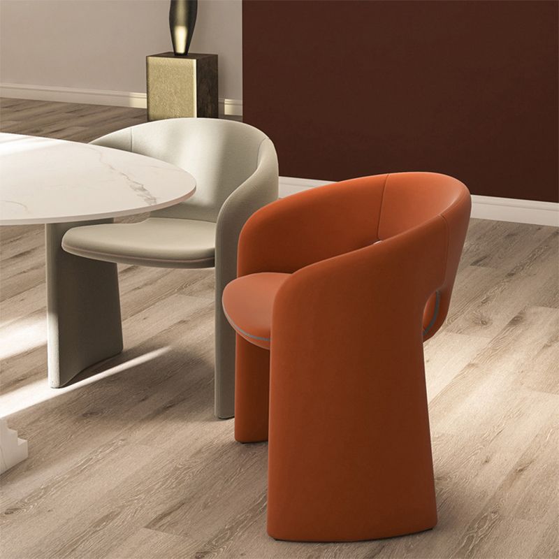 22.44" Wide Scandinavian Style Single Sofa Chair Fabric Sloped Arms Chair